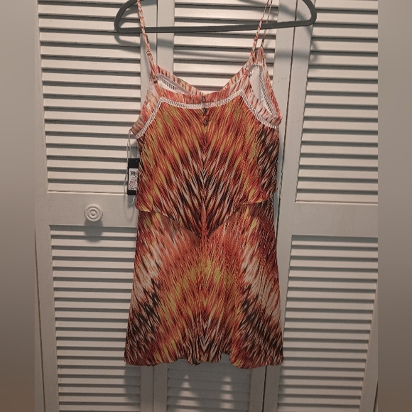 Guess Orange and Brown Maxi Dress - Picture 1 of 7